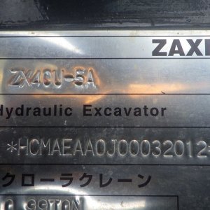 HITACHI ZX40U-5A ★ Mini Excavator ★ 400R, ROPS CNP, ARM CRANE, MULTI, Odometer modified メーター改ざん車 - Image 69