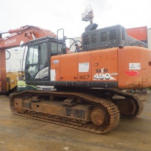 HITACHI ZX490LCH-6 ★ Excavator ★ 600G, ROPS CAB, PIPING, A/C, MULTI, EPA, W/ BKT, CAT WALK, LADDER, PARTS - Image 4