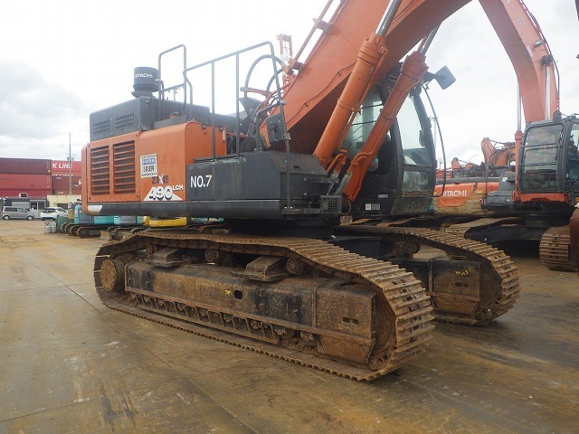 HITACHI ZX490LCH-6 ★ Excavator ★ 600G, ROPS CAB, PIPING, A/C, MULTI, EPA, W/ BKT, CAT WALK, LADDER, PARTS