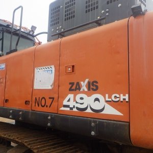 HITACHI ZX490LCH-6 ★ Excavator ★ 600G, ROPS CAB, PIPING, A/C, MULTI, EPA, W/ BKT, CAT WALK, LADDER, PARTS - Image 9