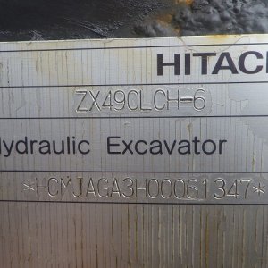 HITACHI ZX490LCH-6 ★ Excavator ★ 600G, ROPS CAB, PIPING, A/C, MULTI, EPA, W/ BKT, CAT WALK, LADDER, PARTS - Image 61