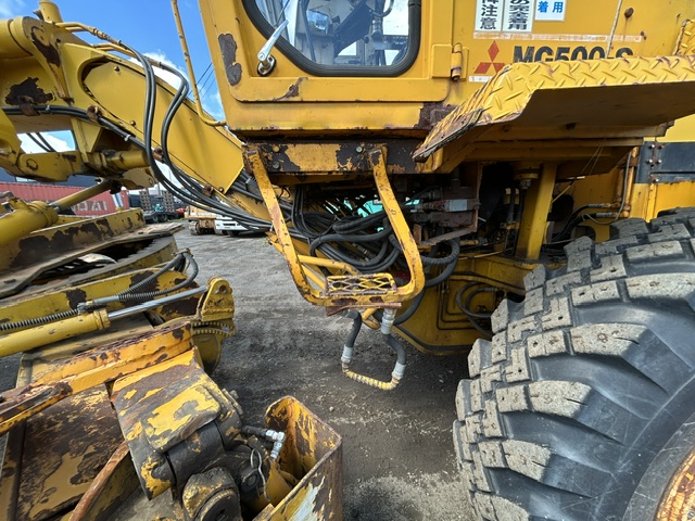 MITSUBISHI MG500-S ★ Road Equipment ★ Snow Motor Grader, CAB, Blade 4.0m, TAIN LAKE (粗面形成装置）
