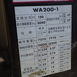 KOMATSU WA200-1 ★ Loader(Crawled/Wheeled) ★ CAB, BKT, Piping - Image 66