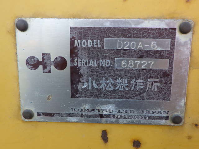 KOMATSU D20A-6 ★ Bulldozer ★ 300G, CNP, PAT, Winch