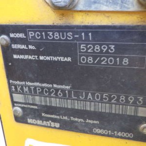 KOMATSU PC138US-11 ★ Excavator ★ 700G, ArmCrane, A/C, 2way-Multi - Image 70