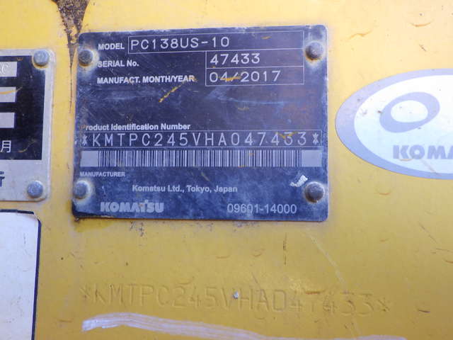 KOMATSU PC138US-10 ★ Excavator ★ 700G, ArmCrane, A/C, 2-way Multi