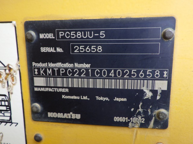 KOMATSU PC58UU-5 ★ Excavator ★ 400R, CAB, Blade, A/C