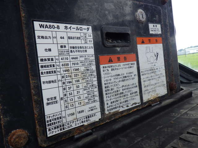 KOMATSU WA80-8 ★ Loader(Crawled/Wheeled) ★ CAB, BKT, Long Arm, A/C, 30,157km