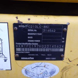 KOMATSU PC210LC-8N1 ★ Excavator ★ F, Link-CAB, Rotary Grapple, Piping, - Image 12