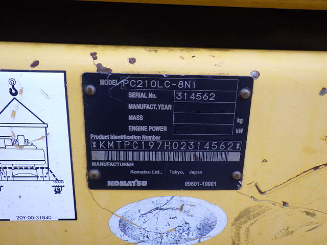 KOMATSU PC210LC-8N1 ★ Excavator ★ F, Link-CAB, Rotary Grapple, Piping,