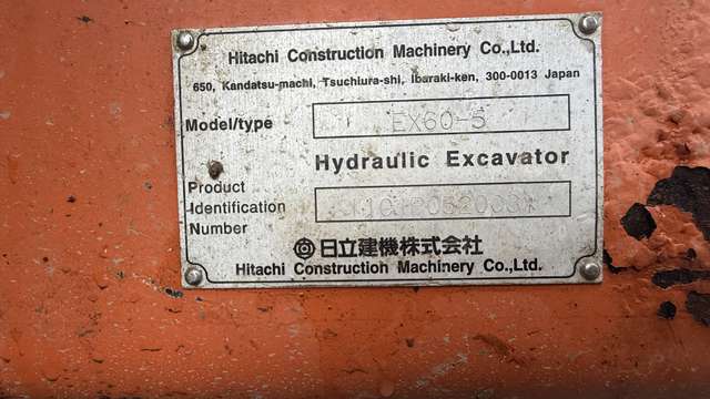 HITACHI EX60-5 ★ Excavator ★ G+Pad, Slope BKT, w/Standard Bucket