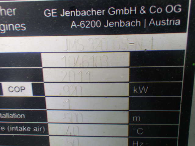 JMS320GS-N.L ★ Generator & Compressor ★ Gas Turbine Generator, Engine : J320GS-C09-1046184