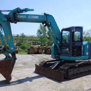 KOBELCO SK75UR-5 ★ Excavator ★ 450G+PAD, Arm Crane, Blade, Offset Boom, A/C, Multi - Image 1