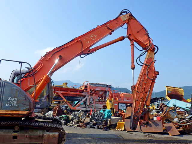 HITACHI ZX225USRLCK ★ Excavator ★ G, 3sec. Demolition Front, Pipings, A/C, w/o Attachments