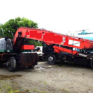 UOTANI KLG-6800 ★ Excavator ★ Wheel Excavator, Long Reach, w/ Arm, w/o Attachment - изображение 4