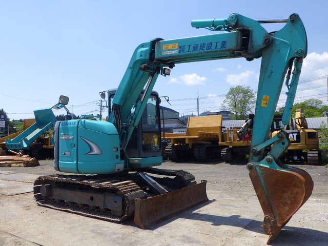KOBELCO SK75UR-5 ★ Excavator ★ 450G+PAD, Arm Crane, Blade, Offset Boom, A/C, Multi