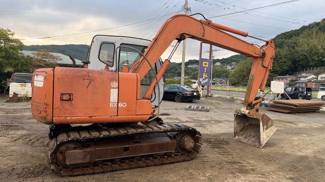 HITACHI EX60-5 ★ Excavator ★ G+Pad, Slope BKT, w/Standard Bucket