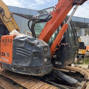 HITACHI ZX75US-5B ★ Excavator ★ G, BKT, Blade, A/C - Image 8